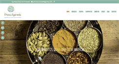 Desktop Screenshot of prana-ayurveda.com